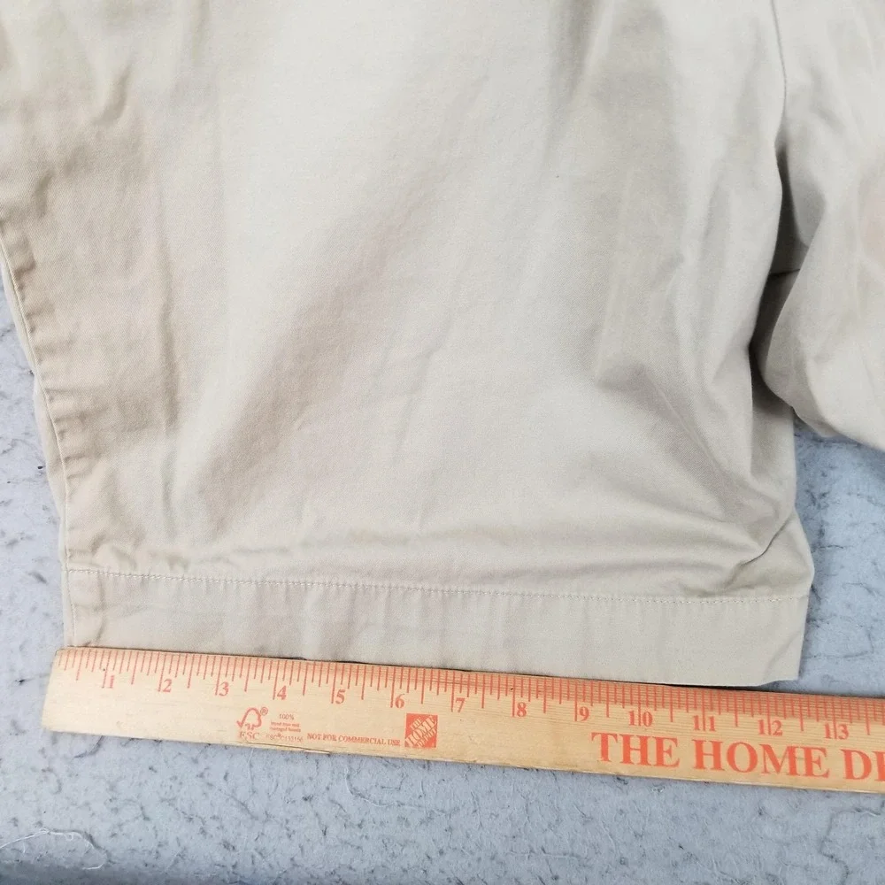Polo Ralph Lauren Shorts Mens 38 Beige Chino Flat Front 10 Inseam Casual Summer